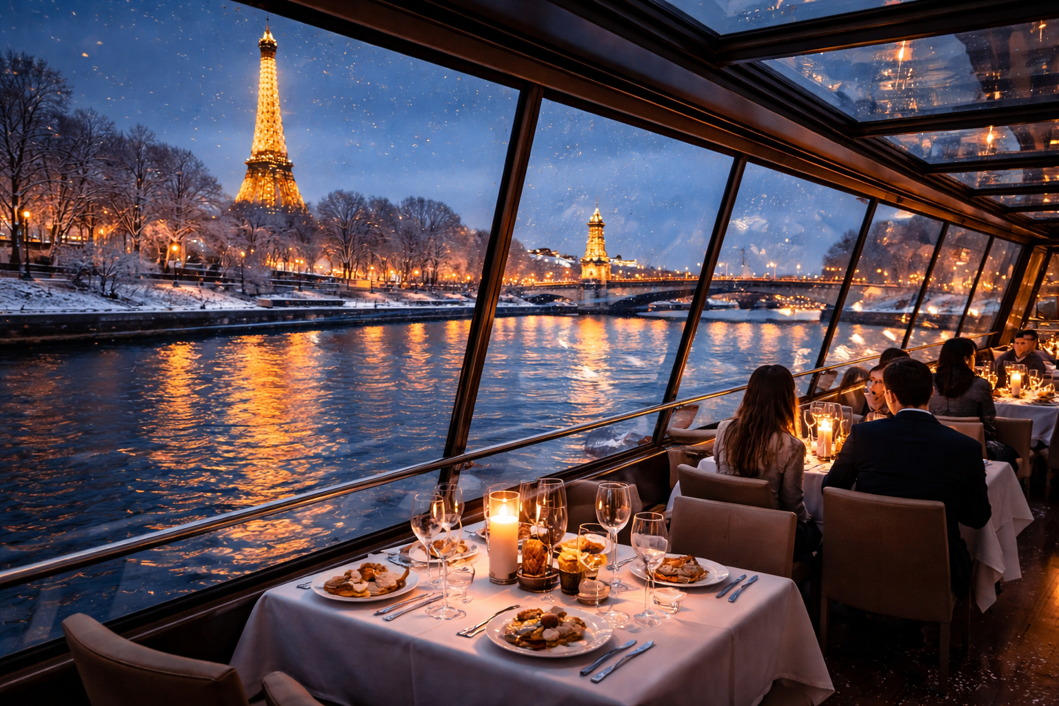 Peut-on faire un dîner croisière en hiver